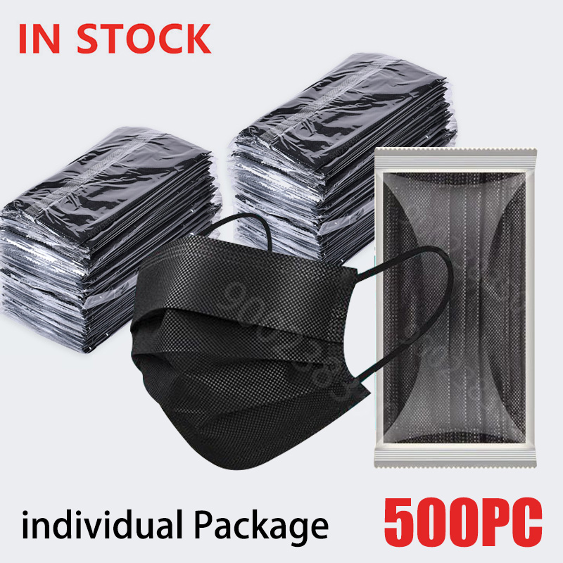 Disposable Surgical Mask - 10개~500개입, 성인용 일회용 마스크, 개별 포장,