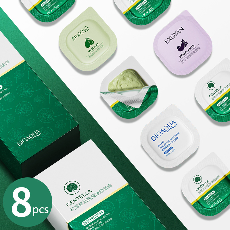 Dust Mask Construction - 8pcs Centella 머드 마스크 안티-여드름 딥