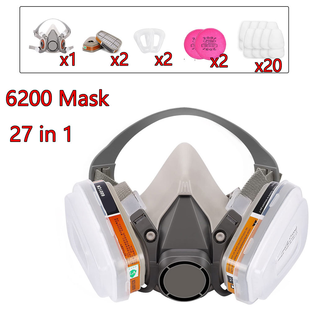 가스 마스크 6200 세트 차량 도색 스프레이용 카트리 - Dust Mask Construction 리뷰 및 가격
